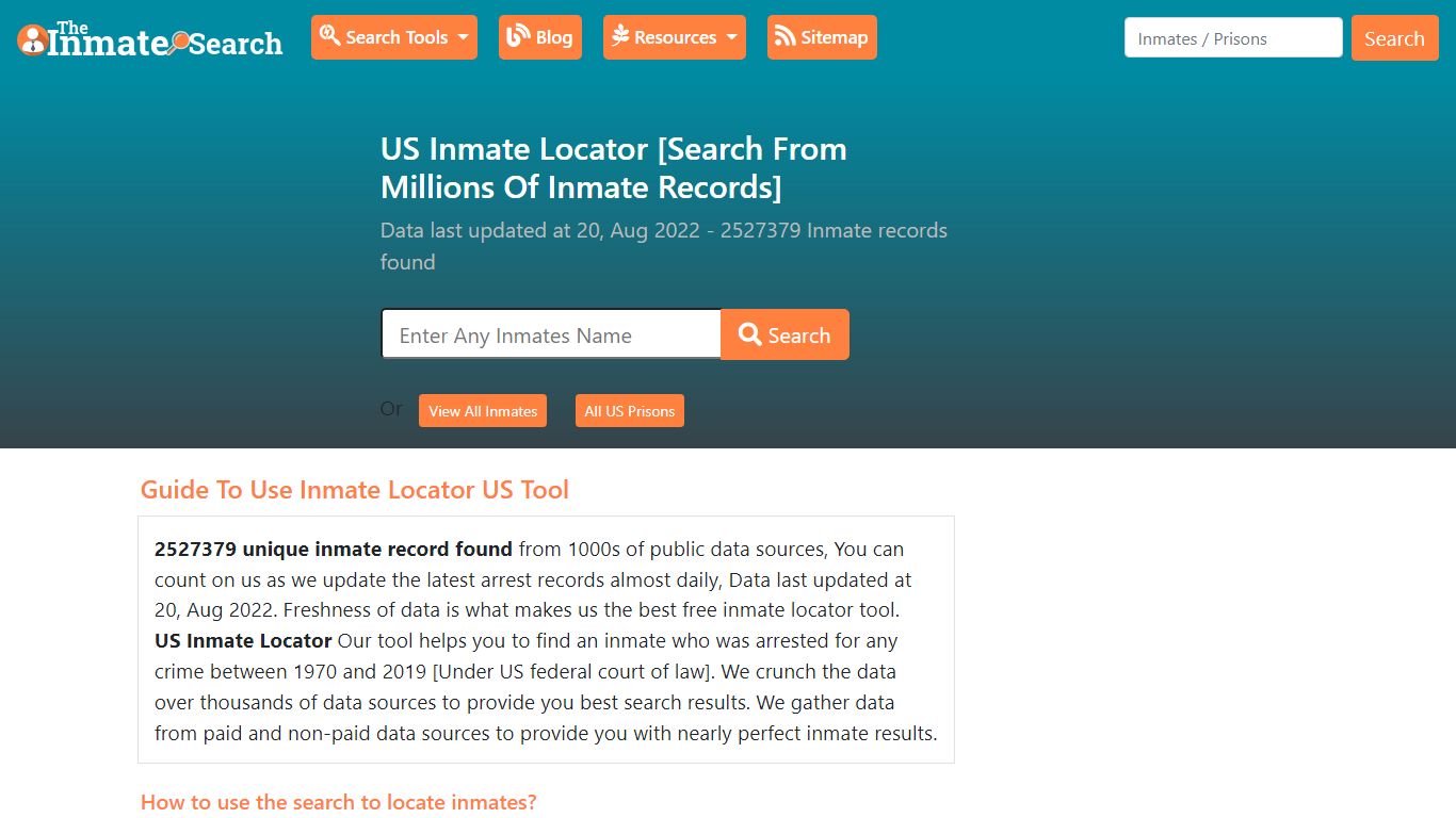 US Inmate Locator - Search Or Locate Any Inmate in US - theinmatesearch.net